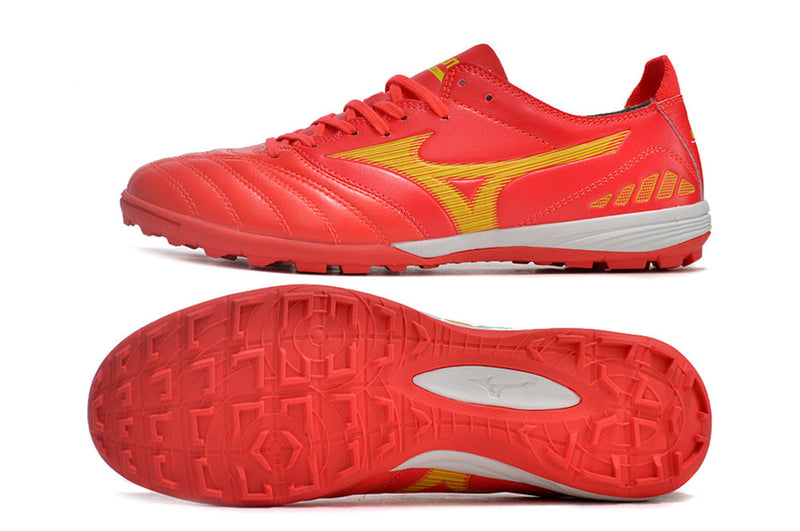 Chuteira Society Mizuno Wave Cup Classic TF Vermelha "Realease Pack"