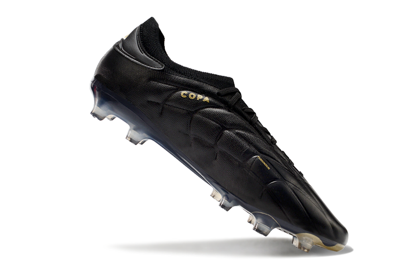 Chuteira Campo Adidas Copa Pure II + FG Preta e Dourada "Darkspark Pack"