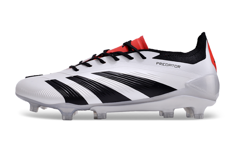 Chuteira Campo Adidas Predator Elite FG Branca e Preto