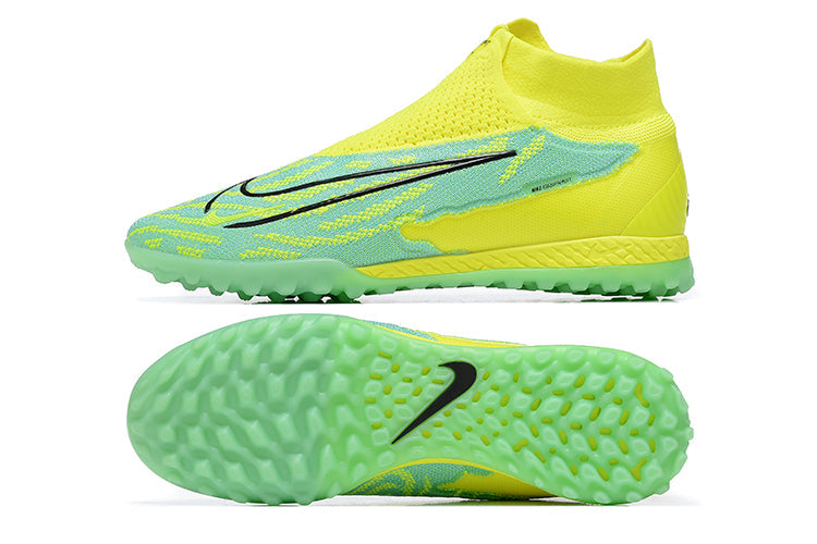 Chuteira Society Nike Phantom GX DF Elite TF Verde e Azul