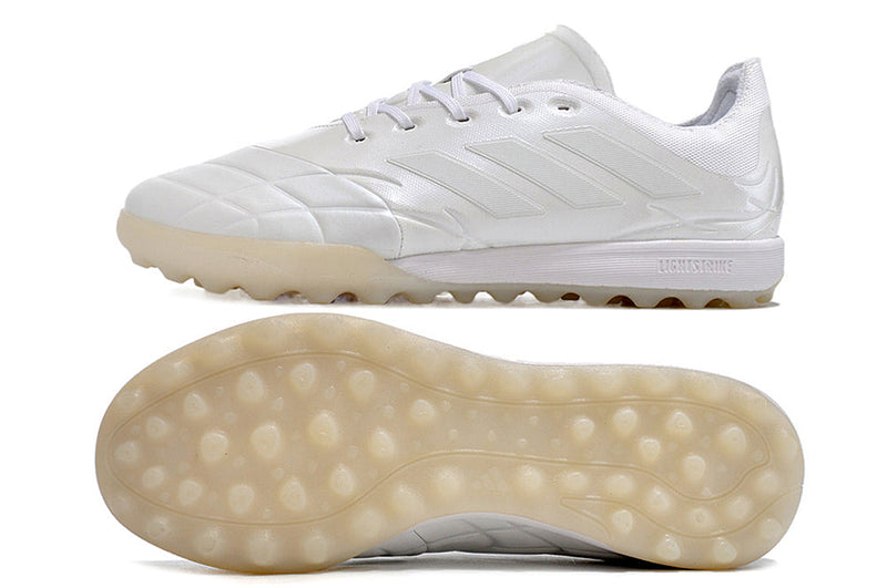 Chuteira Society Adidas Copa Pure.1 TF Branca "Pearlized Pack"