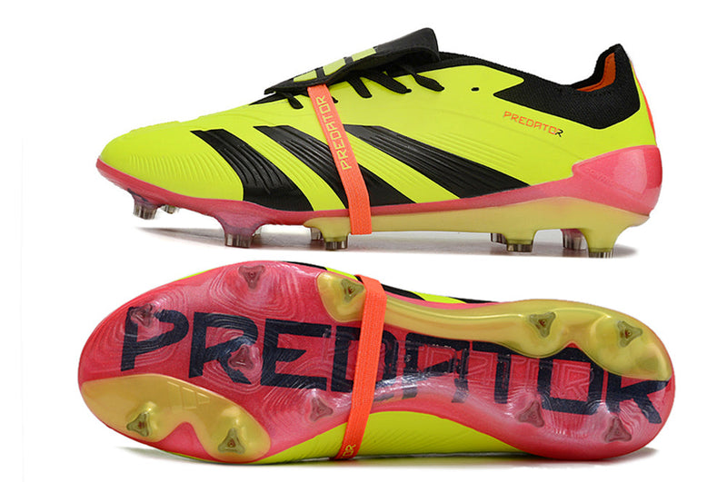 Chuteira Campo Adidas Predator FT 30 Elite FG Amarelo, Preto e Vermelho "Energy Citrus Pack"