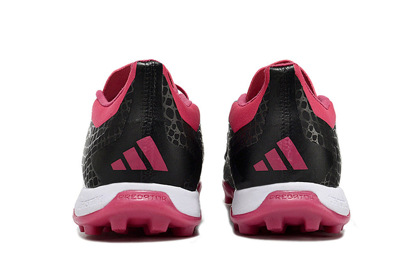 Chuteira Society Adidas Predator Elite TF Preta e Rosa "Predator 30"