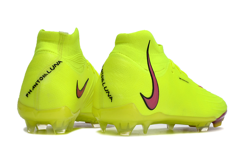 Chuteira Campo Nike Phantom Luna Elite FG Verde e Roxo