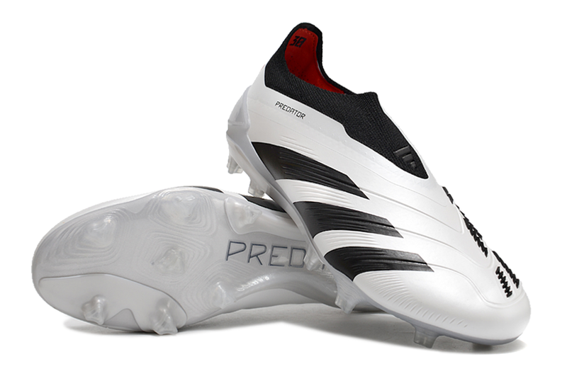 Chuteira Campo Adidas Predator LL Elite FG Branca e Preto