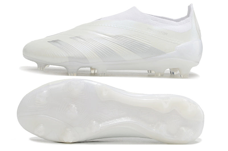 Chuteira Campo Adidas Predator LL Elite FG Branca "Pearlized Pack"