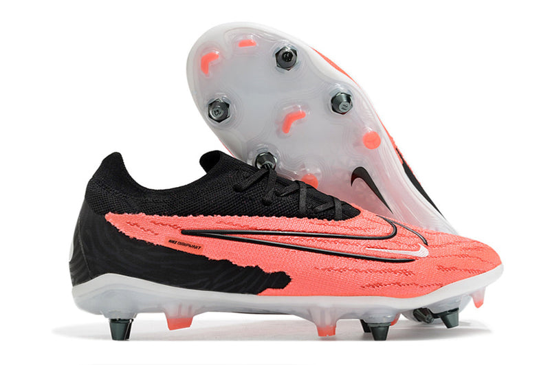 Chuteira Campo Nike Phantom GX Elite Trava Mista Preta e Vermelha "Ready Pack'