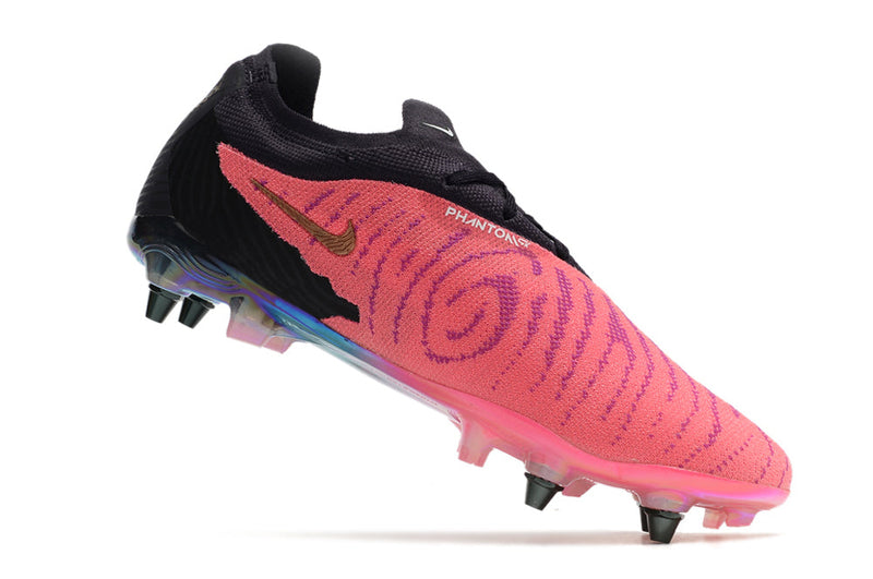 Chuteira Campo Nike Phantom GX Elite Trava Mista Preta e Rosa "Generation Pack"