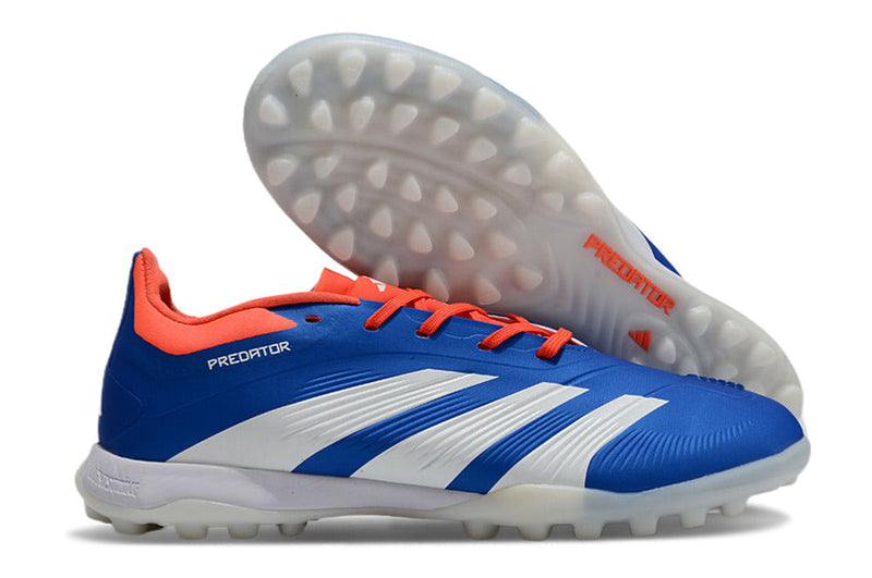 Chuteira Society Adidas Predator Elite TF Azul e Branco "Advancement Pack"