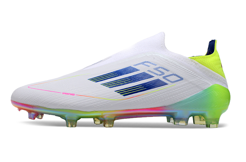 Chuteira Campo Adidas F50 LL FG Branca e Colorida "Olympic Boot Pack"