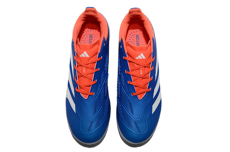 Chuteira Society Adidas Predator Elite TF Azul e Branco "Advancement Pack"