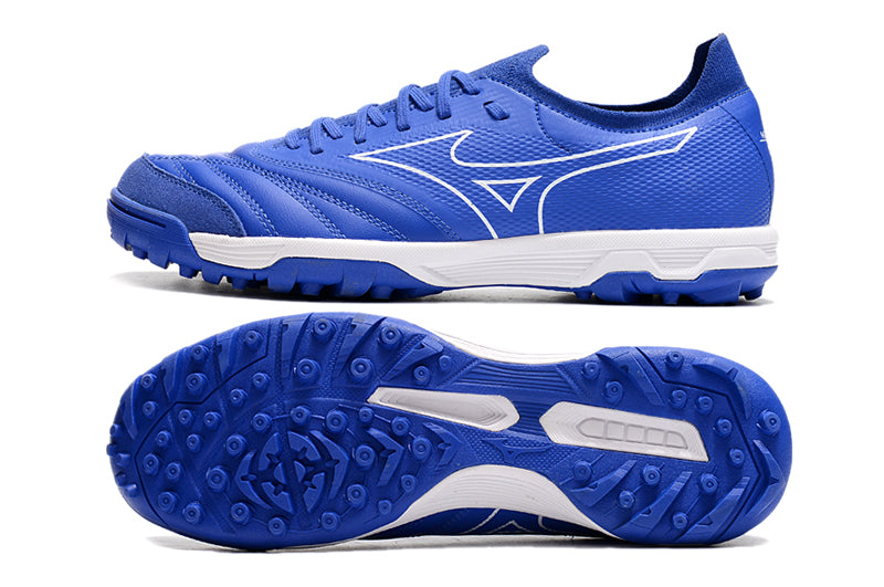 Chuteira Society Mizuno Morelia Neo Beta TF Azul "Reach Beyond Pack"