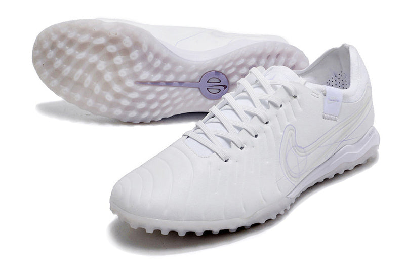 Chuteira Society Nike Tiempo Legend 10 Pro TF Branca "Whiteout Special"