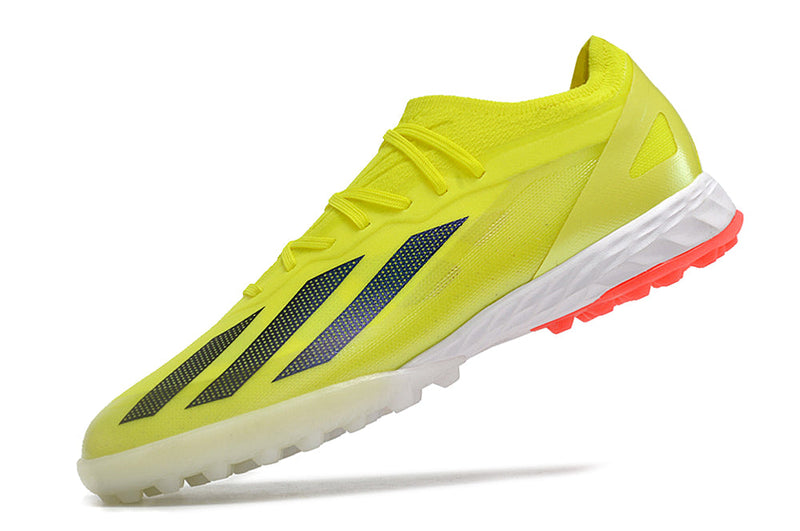 Chuteira Society Adidas X Crazyfast.1 TF Verde "Solar Energy Pack"