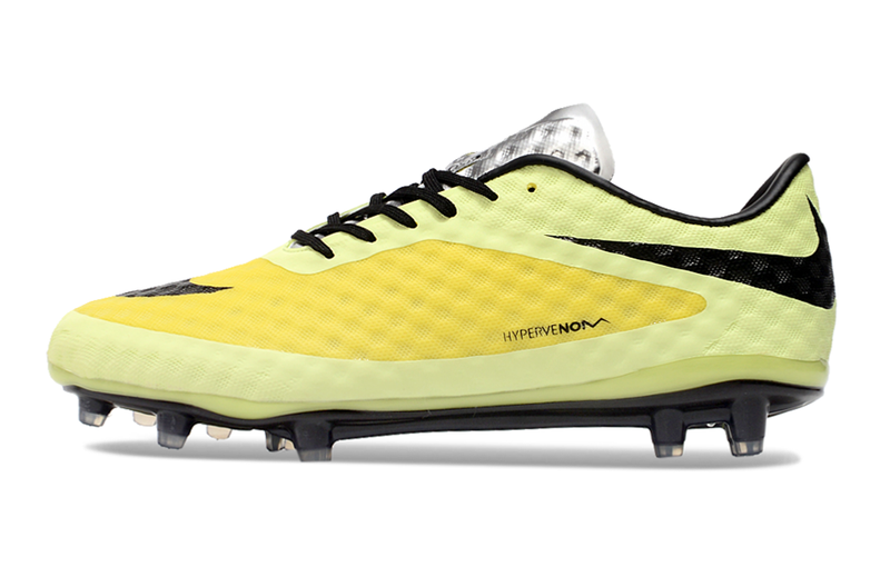 Chuteira Campo Nike Retrô Hypervenom Phantom I FG Verde, Amarelo e Preto