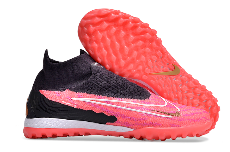 Chuteira Society Nike Phantom GX DF Elite Preta e Rosa "Generation Pack"