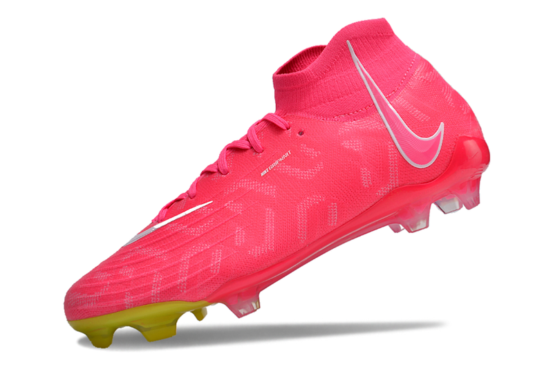 Chuteira Campo Nike Phantom Luna FG Rosa e Verde