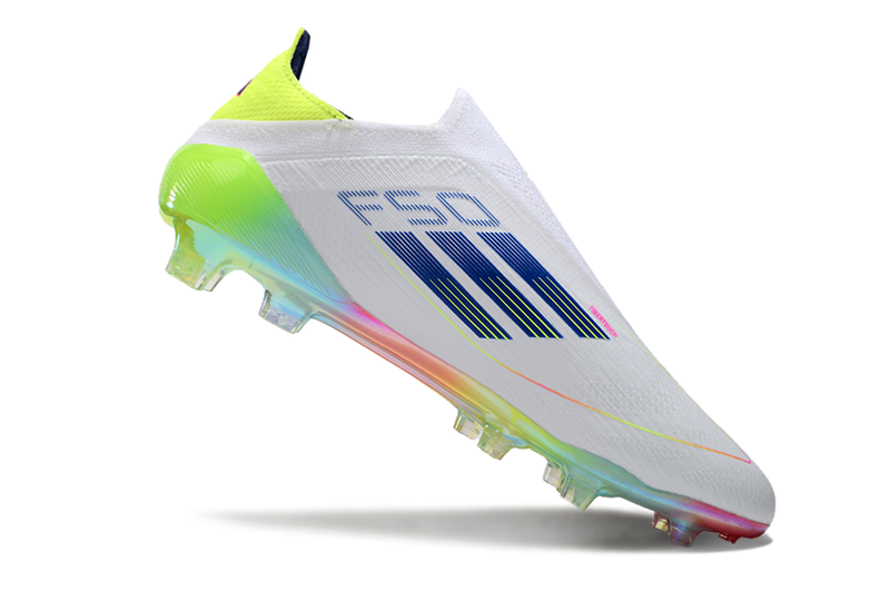 Chuteira Campo Adidas F50 LL FG Branca e Colorida "Olympic Boot Pack"