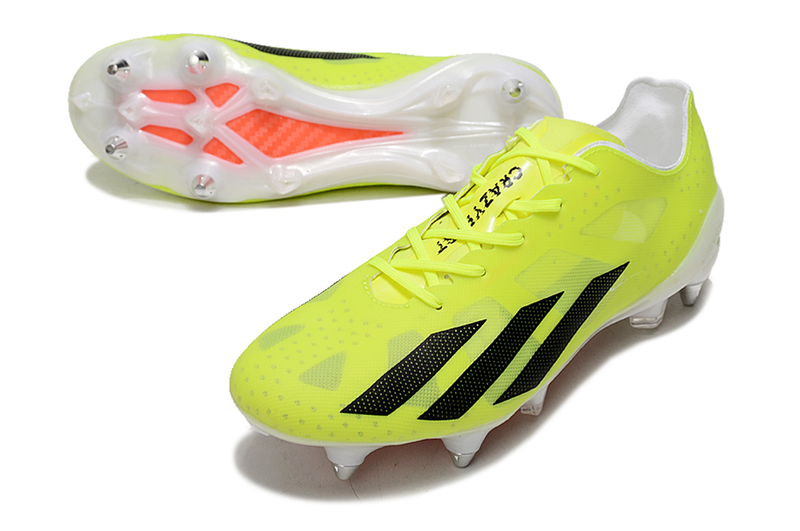 Chuteira Campo Adidas X Crazyfast+ Ponta de Aluminio Verde "	Solar Energy"