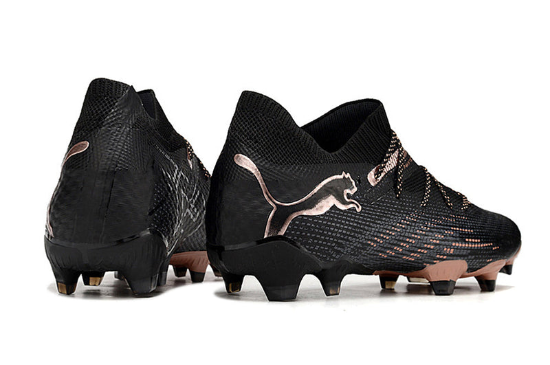 Chuteira Campo Puma Future 7 FG Preto e Bronze